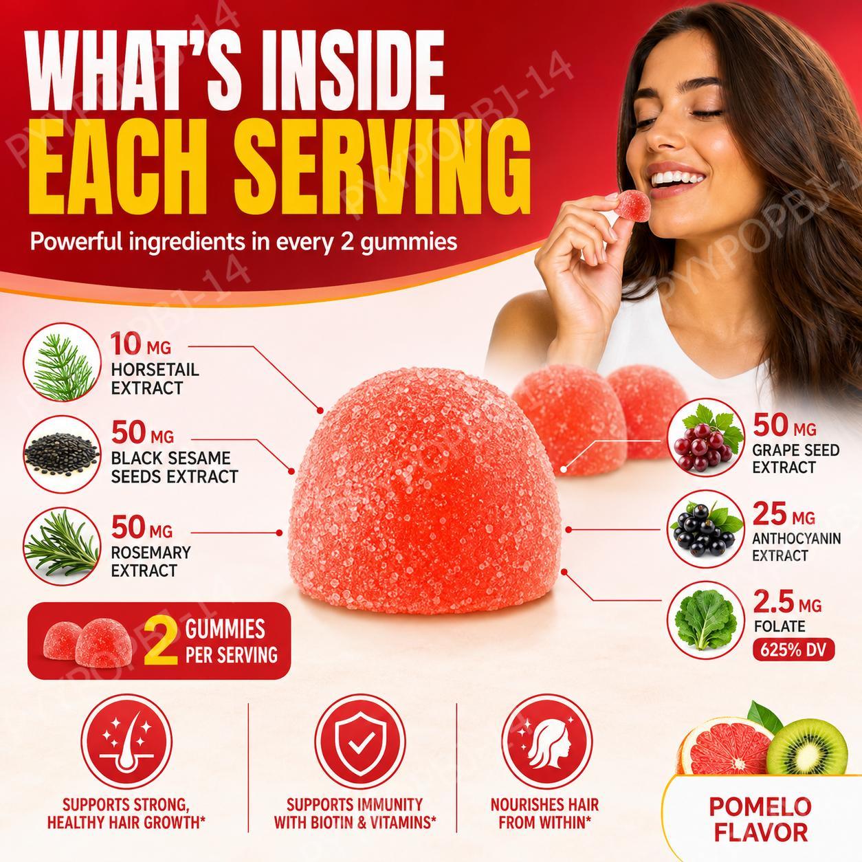 Biotin Gummies with Vitamin C  - Hair Care Gummies 评论和价格