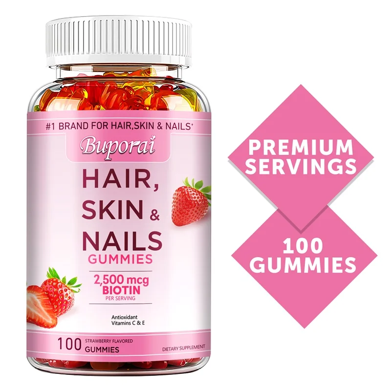 Hair, Skin and Nails Gummies - - Hair Care Gummies 评论和价格