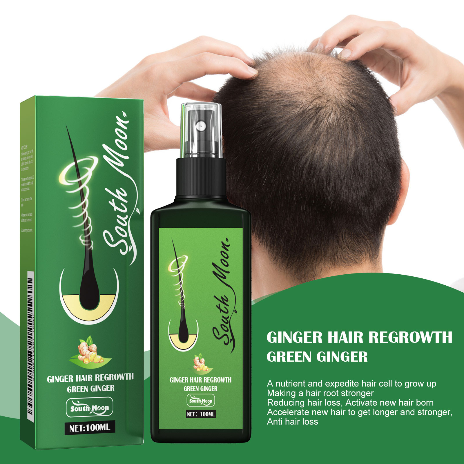 Ginger Hair Care Spray Promote - Hair Care Herbal Products 评论和价格