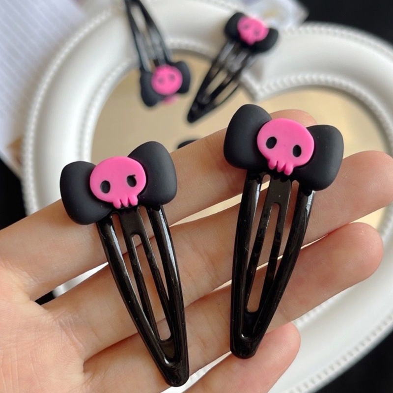 Skull Hairpin Bows Barrettes   - Bobby Pin Bulk 评论和价格