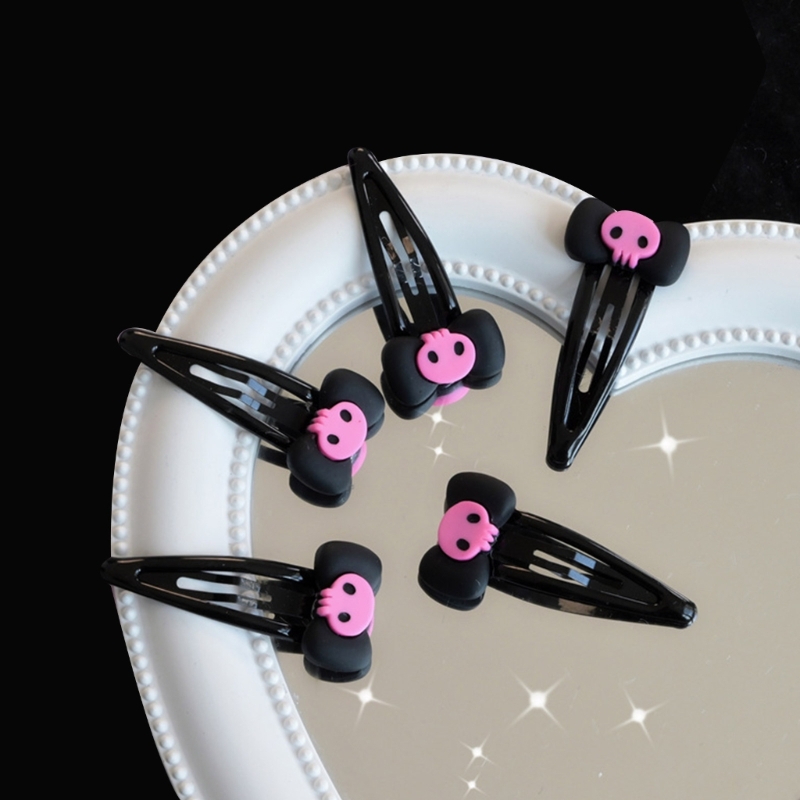 Skull Hairpin Bows Barrettes   - Bobby Pin Bulk 评论和价格