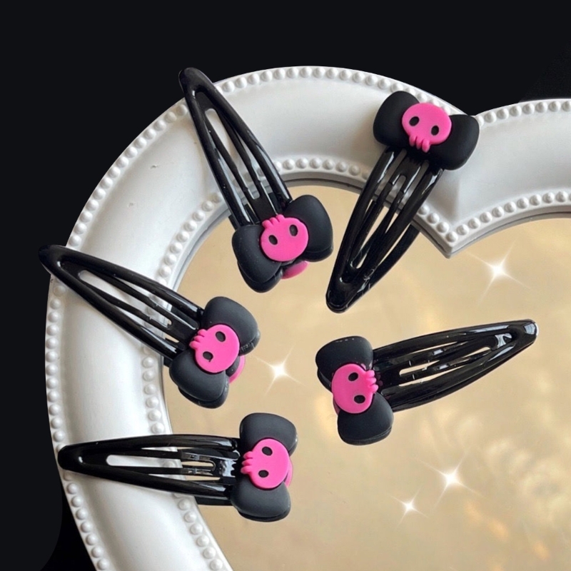 Skull Hairpin Bows Barrettes   - Bobby Pin Bulk 评论和价格