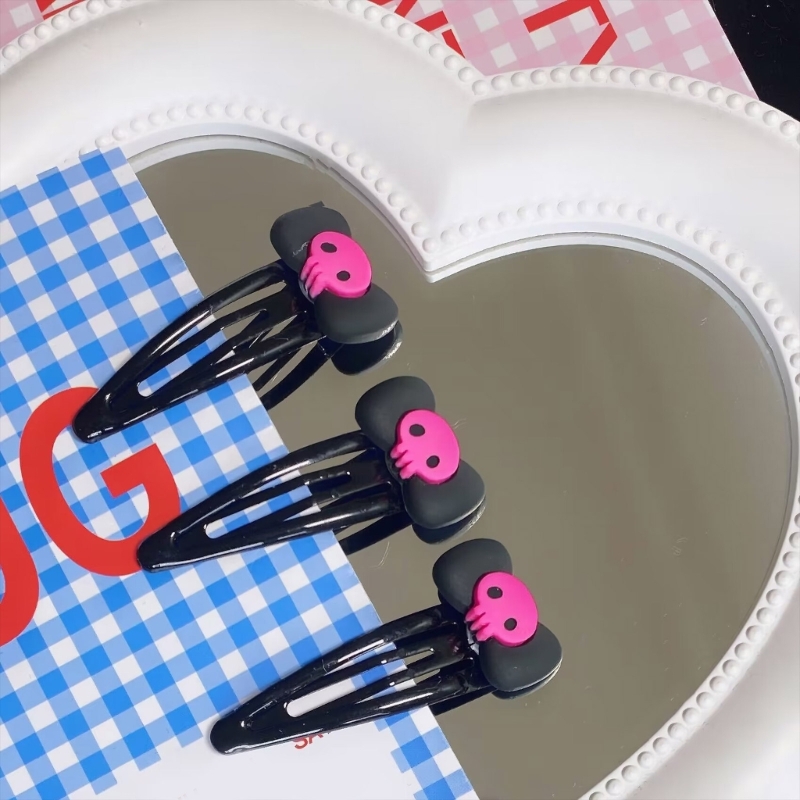 Skull Hairpin Bows Barrettes   - Bobby Pin Bulk 评论和价格