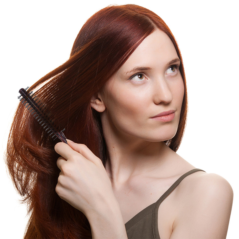 2Pcs Wood Round Hair Brush Cur - Hair Care In Salon 评论和价格