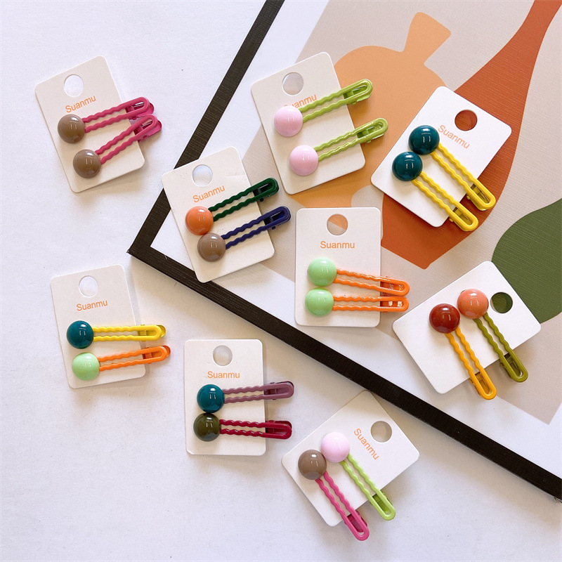 2Pcs/Set Simple Hair Clips For - Bobby Pin Bulk 评论和价格