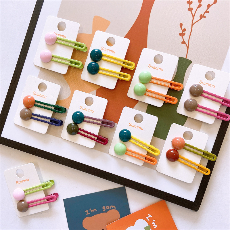 2Pcs/Set Simple Hair Clips For - Bobby Pin Bulk 评论和价格