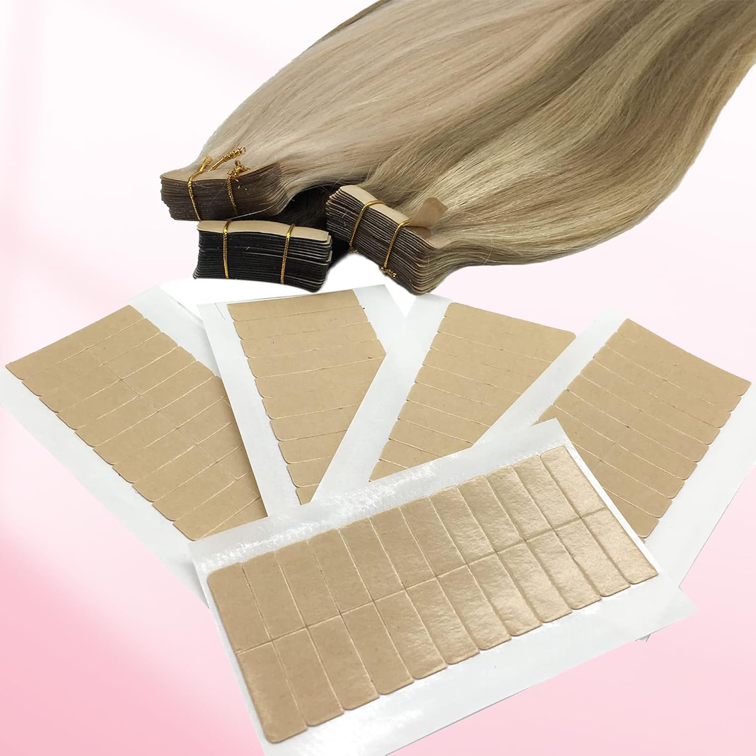 72Tabs(6sheets）Hair Extension  - Hair Extension Tape In 评论和价格
