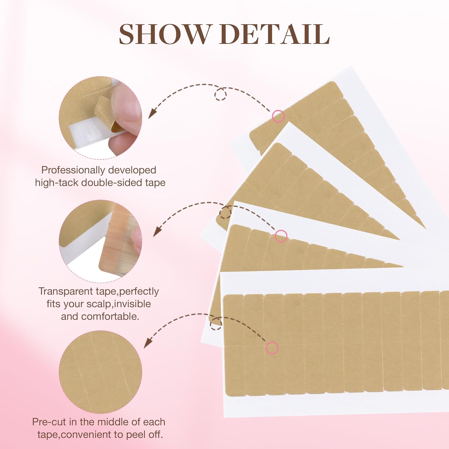 72Tabs(6sheets）Hair Extension  - Hair Extension Tape In 评论和价格