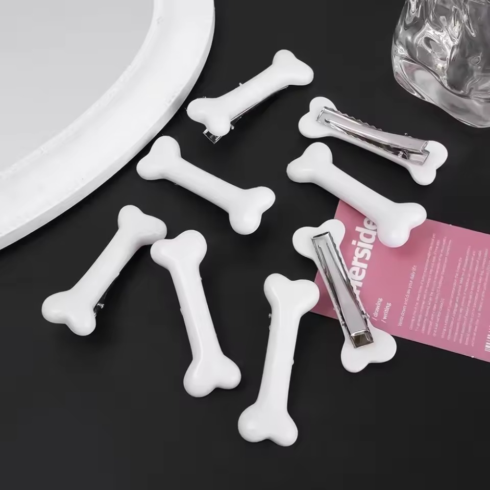 Y2K  White Bone Hair Clip Cute - Bobby Pin Bulk 评论和价格