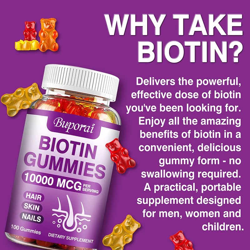 Biotin Gummies 10000mcg for Ha - Hair Care Gummies 评论和价格