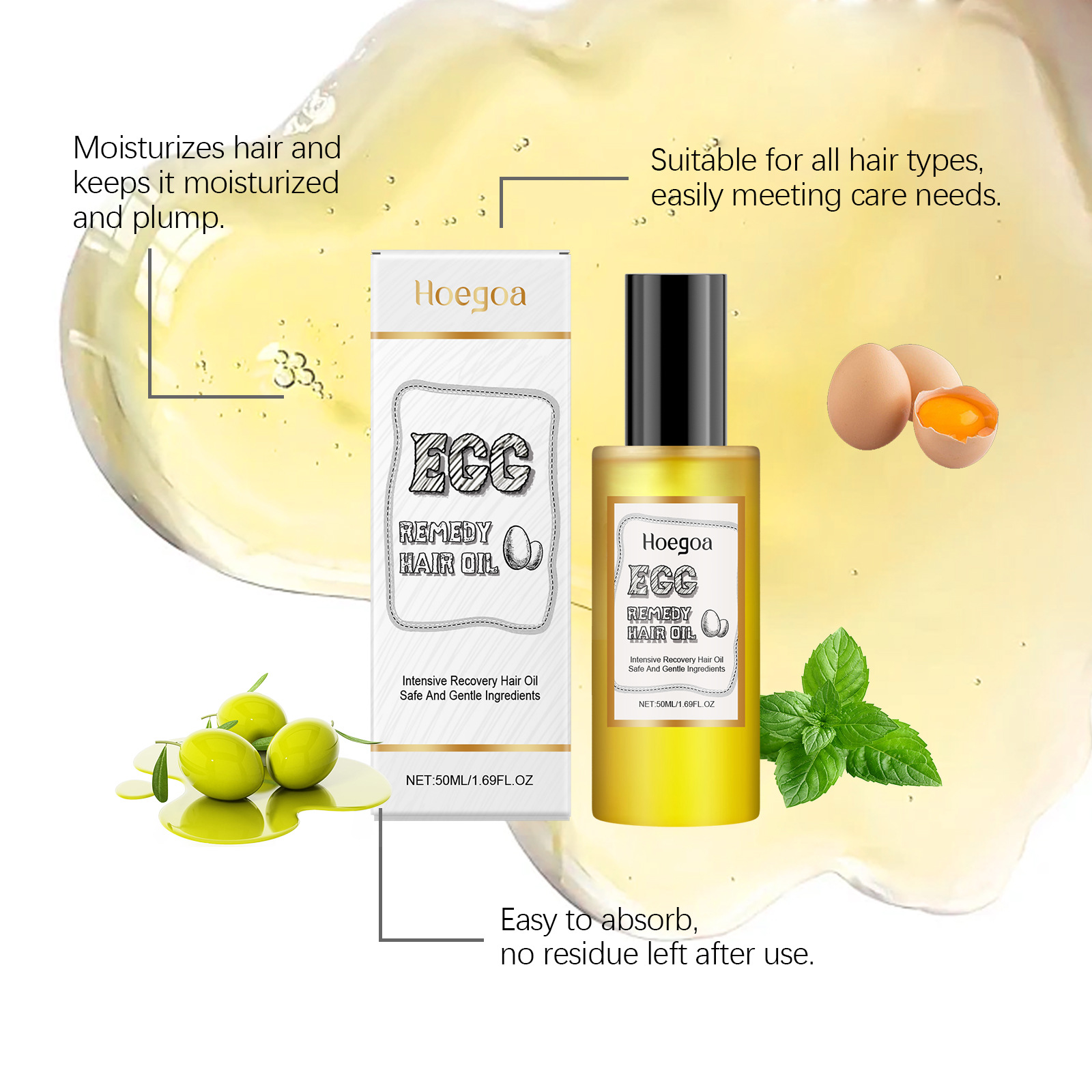 Egg Remedy Hair Oil Restore So - Hair Care Nature 评论和价格