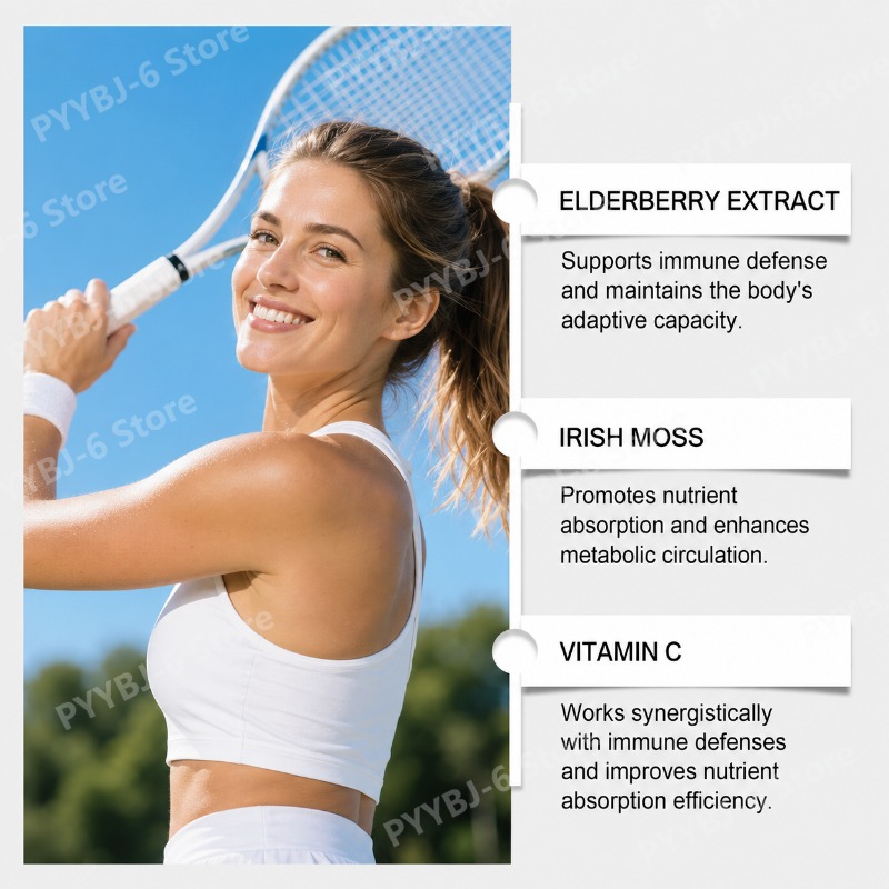 Elderberry Sea Moss Gummies wi - Hair Care Gummies 评论和价格