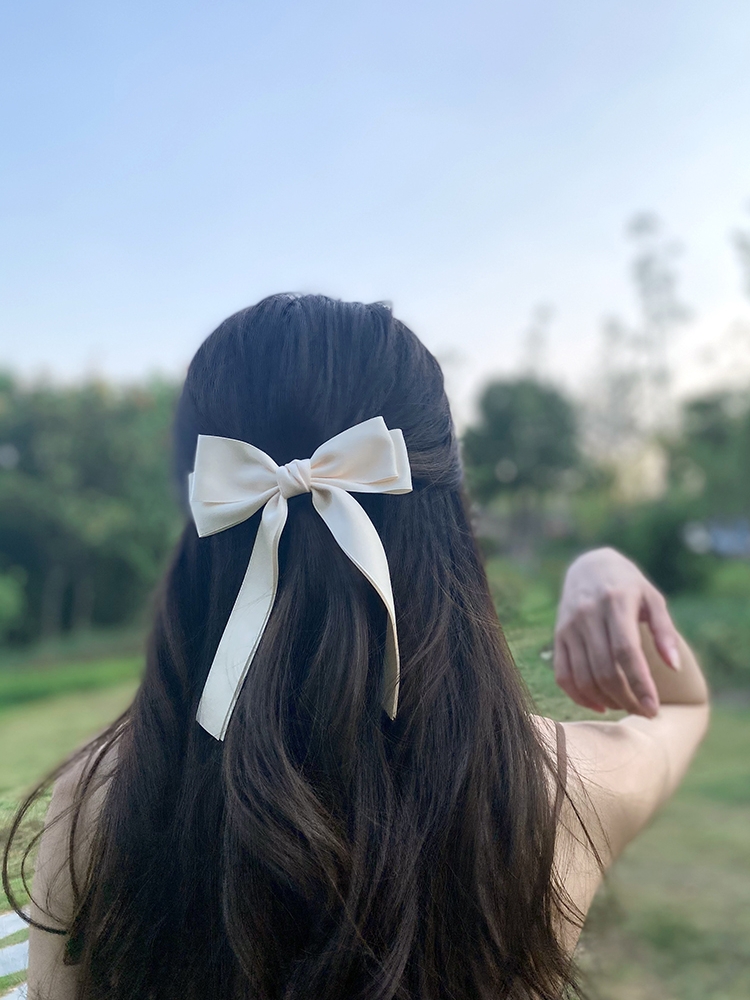 Korea Elegant Long Ribbon Bow  - Bobby Pin Bulk 评论和价格