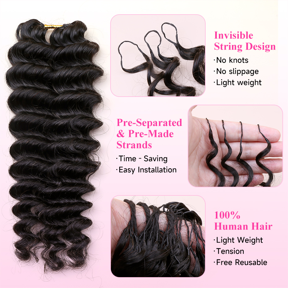 Deep Wave Feather Crochet Huma - Hair Care Formulation 评论和价格