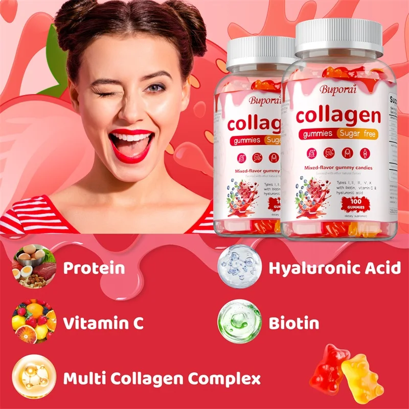 Multi Collagen Gummies - with  - Hair Care Gummies 评论和价格
