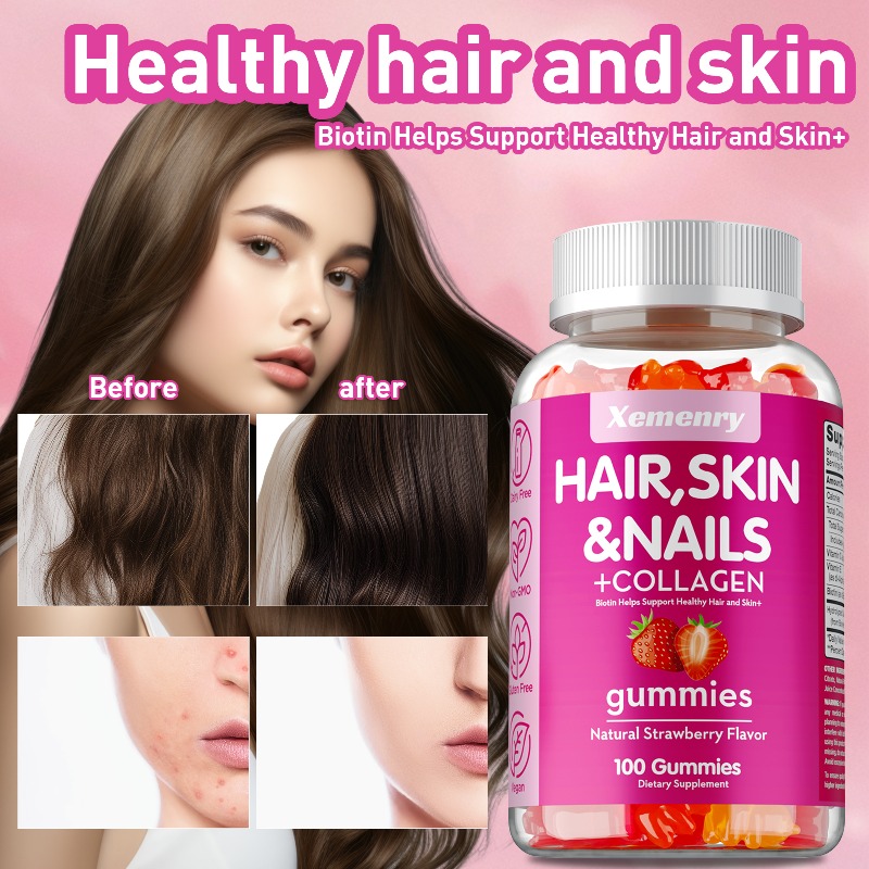 Hair, Skin & Nails Gummies - P - Hair Care Gummies 评论和价格