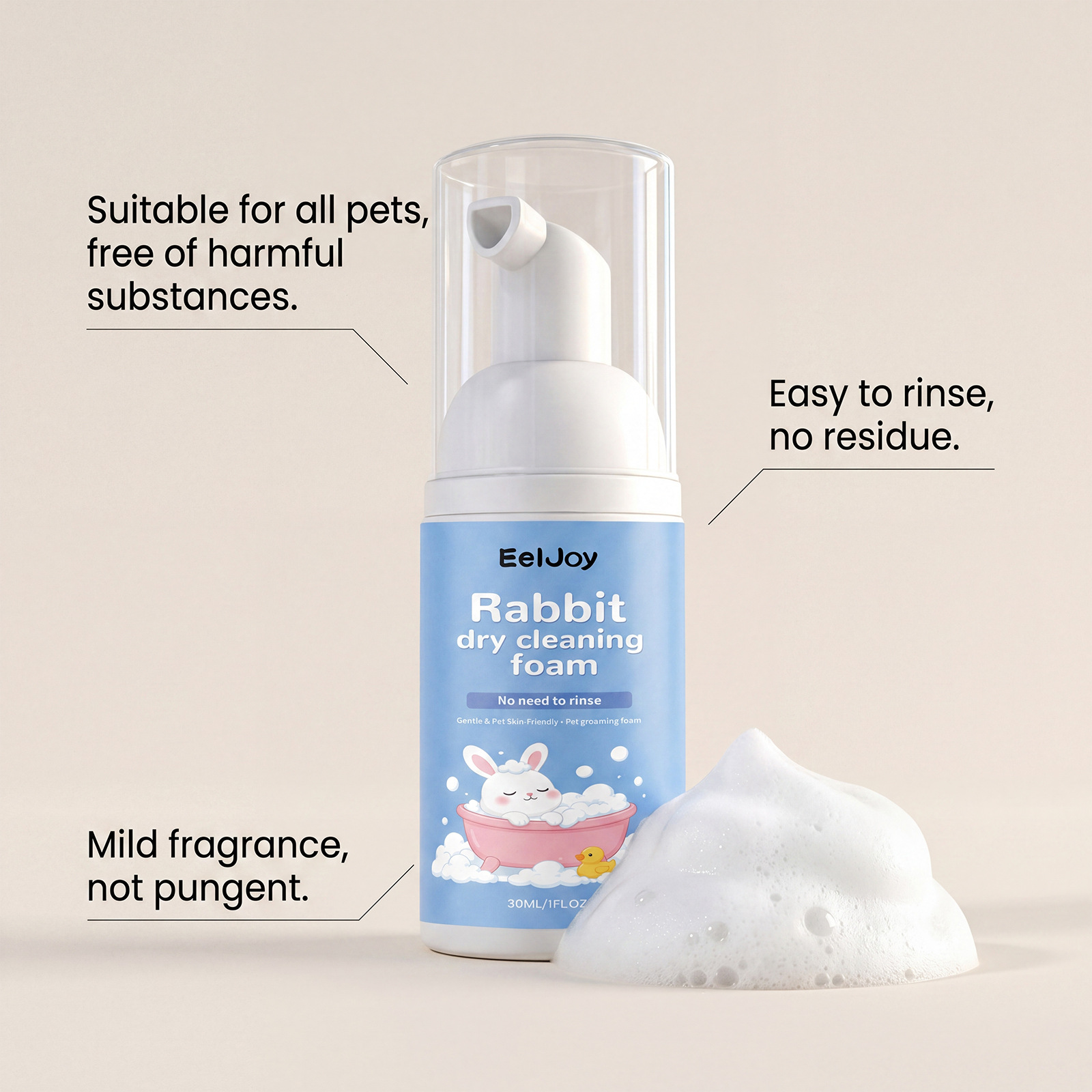 Cleaning Mousse Deep Moisturiz - Hair Care Natural Ingredients 评论和价格