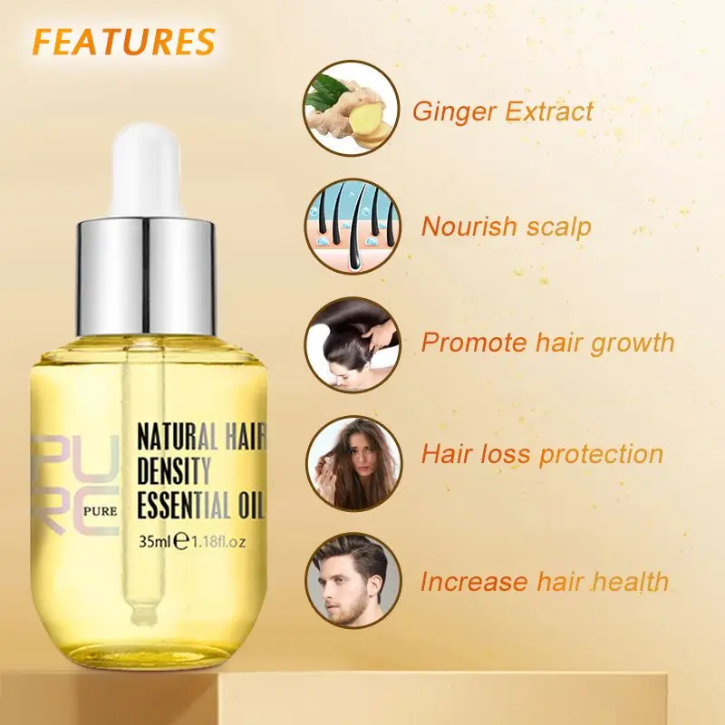 PURC 10PCS Hair Growth for Men - Hair Care Herbal Products 评论和价格