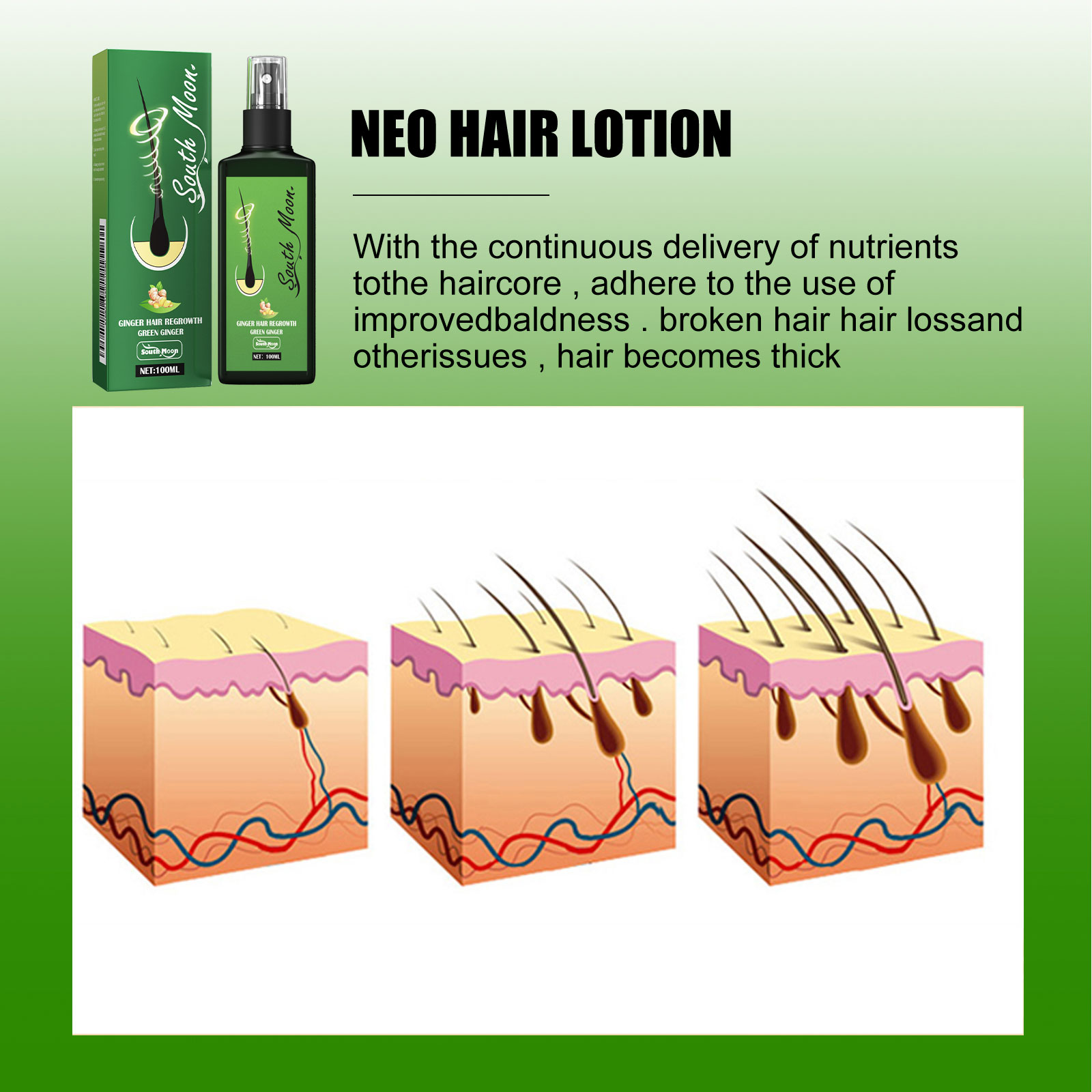 Ginger Hair Care Spray Promote - Hair Care Herbal Products 评论和价格
