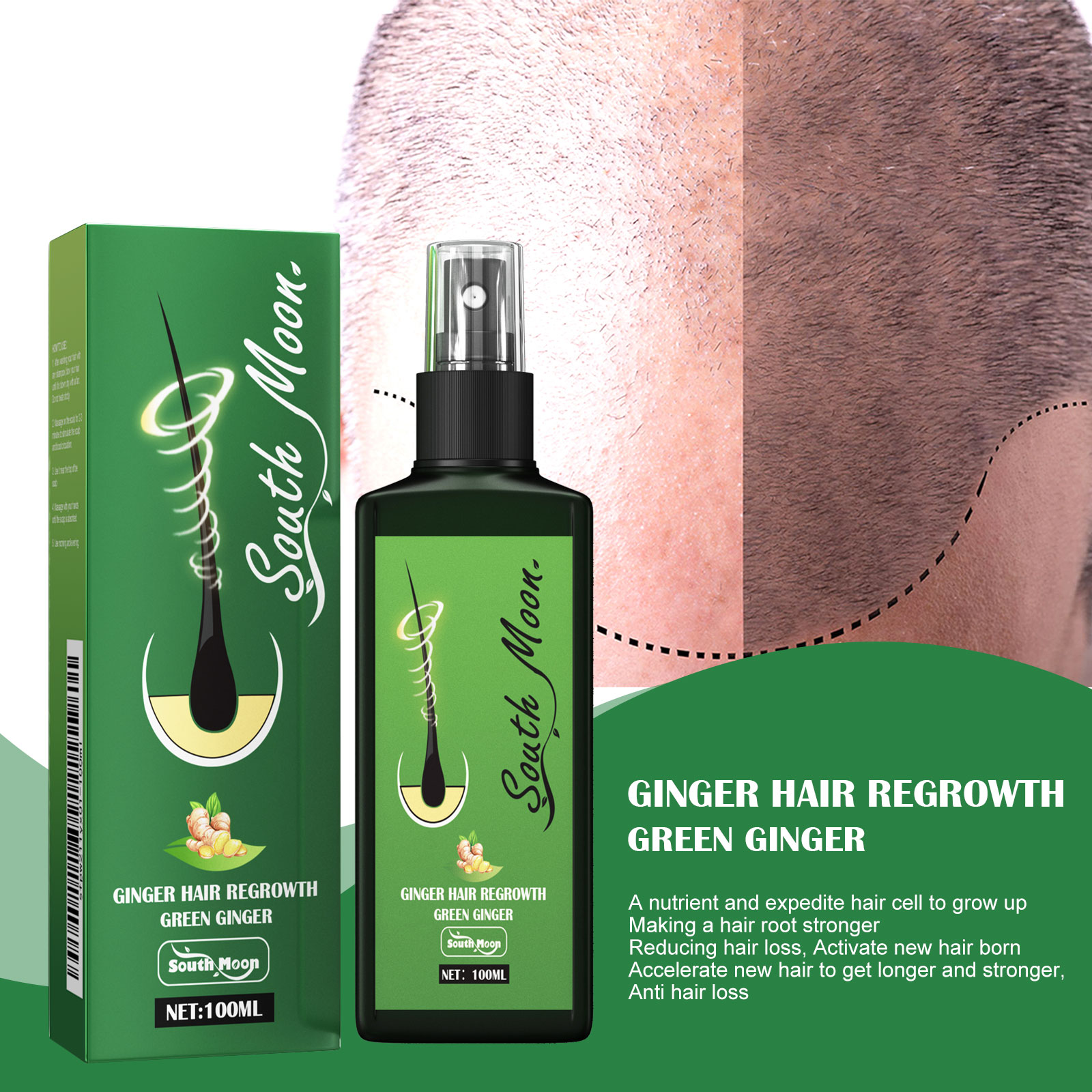 Ginger Hair Care Spray Promote - Hair Care Herbal Products 评论和价格
