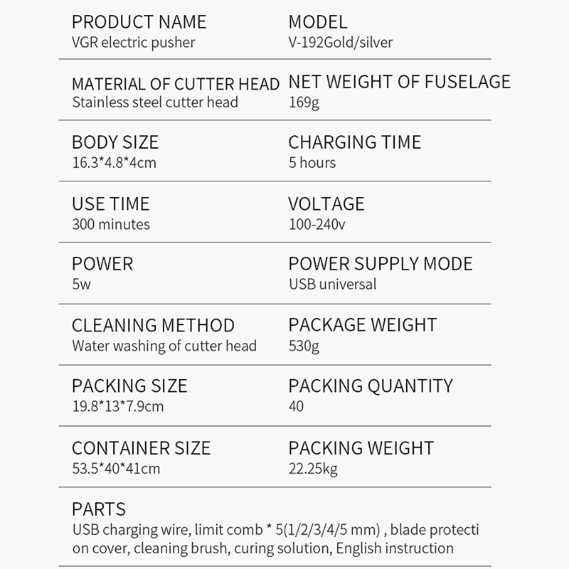 VGR 192 Hair Clipper Electric  - Hair Care In Salon 评论和价格