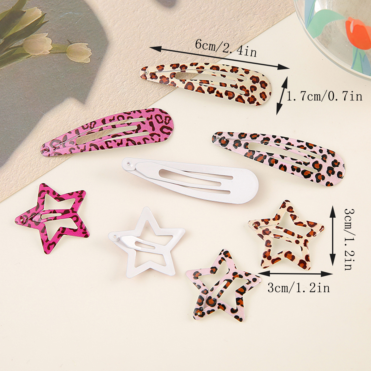 Simple Leopard Print Hairpins  - Bobby Pin Bulk 评论和价格