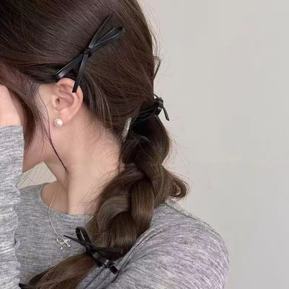 2/6pcs Korean Style PU Leather - Bobby Pin Bulk 评论和价格