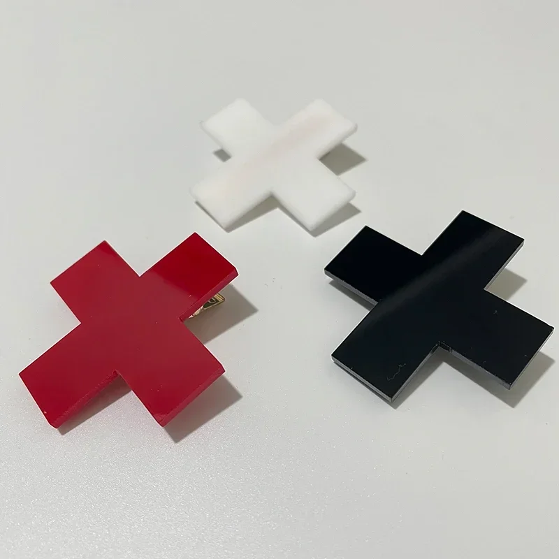 Y2K Red Cross Hair Clip Punk G - Bobby Pin Bulk 评论和价格